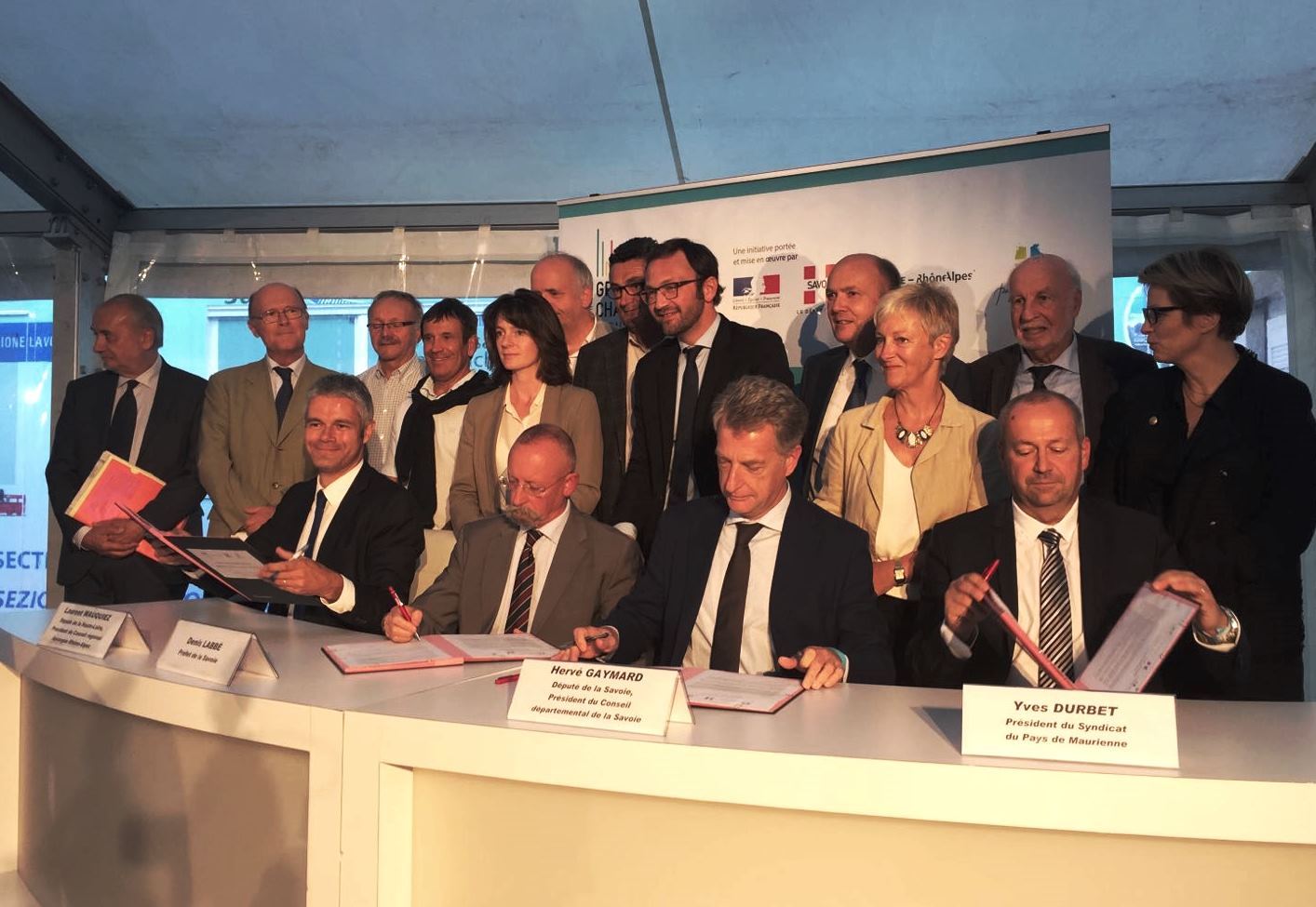 Firma del Contratto di territorio della Maurienne