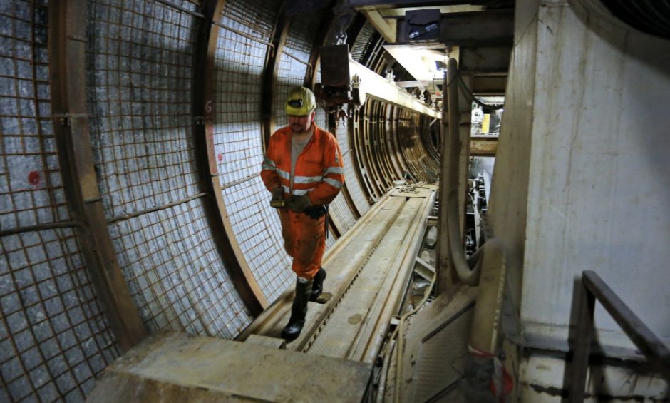 Chiomonte: cantiere del tunnel geognostico della Maddalena                         fotografia di Michele