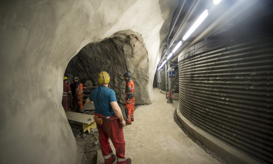 Interno della galleria di Chiomonte