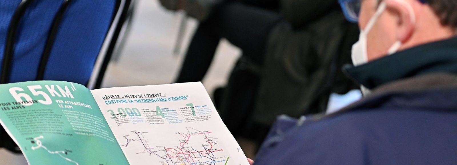 Presentazione rapporto OTI Piemonte 2021 presso museo archeologico la Maddalena e visita cantiere TAV di chiomonte, Torino, 17 marzo 2022 ANSA/ALESSANDRO DI MARCO